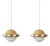 Vintage Danish Pendant Lamps Bubi by Henning Kuppel for Louis Poulsen, 1972, Set of 2 For Sale
