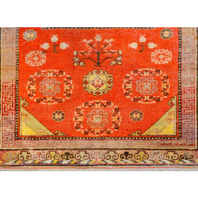 Textile Beautiful Early 20th Century Central Asian Khotan Rug For Sale - Image 7 of 10