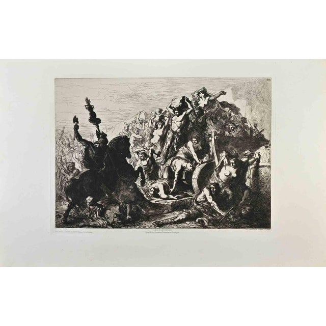 Les Cantabres is an artwork realized by Francisco Lameyer y Berenguer in the 1870s. Etching. Good conditions. Realized for...