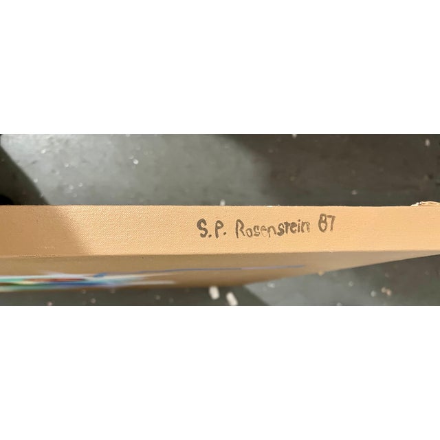 Pat Rosenstein, Large Trompe L'oeil Hyperrealism Painting Abstract Surrealist Photo Realist Art, 1987 For Sale - Image 13 of 13