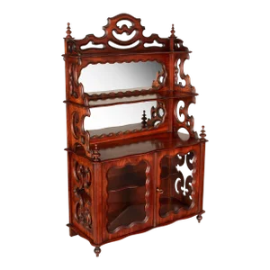 19th Century French Louis Philippe Mahogany Vitrine