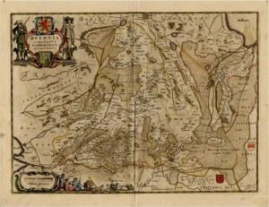 Antique Map of Drenthe, 1658