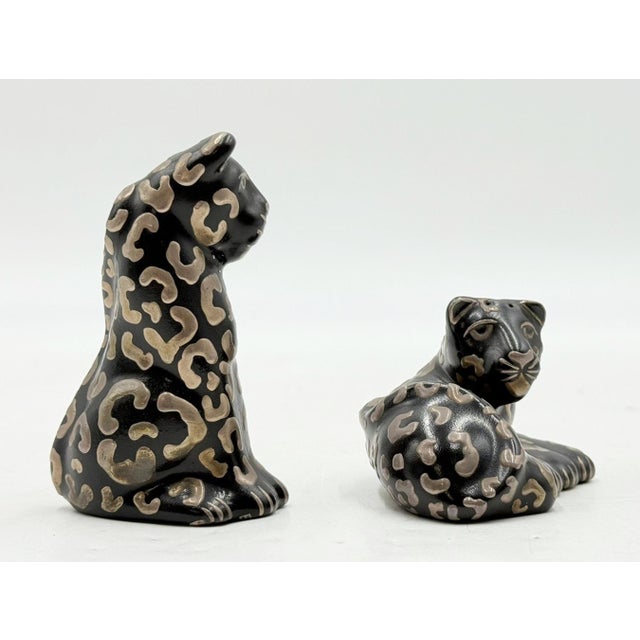 1980s Emilia Castillo Porcelain & Pure Silver Table Sculptures/Salt & Pepper Shakers For Sale - Image 10 of 18