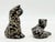 1980s Emilia Castillo Porcelain & Pure Silver Table Sculptures/Salt & Pepper Shakers For Sale - Image 10 of 18
