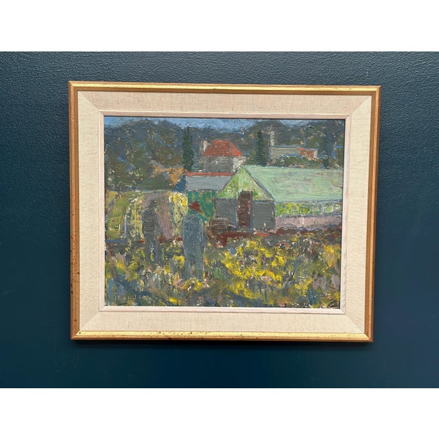 Svän Grandin, Farm, 1960s, Oil on Panel, Framed For Sale - Image 17 of 18
