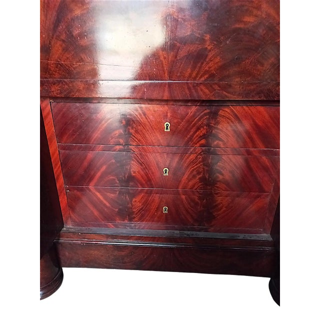 Empire Secretaire in Corinthian Bronze Gilded with Mercury, 1810 For Sale - Image 9 of 18