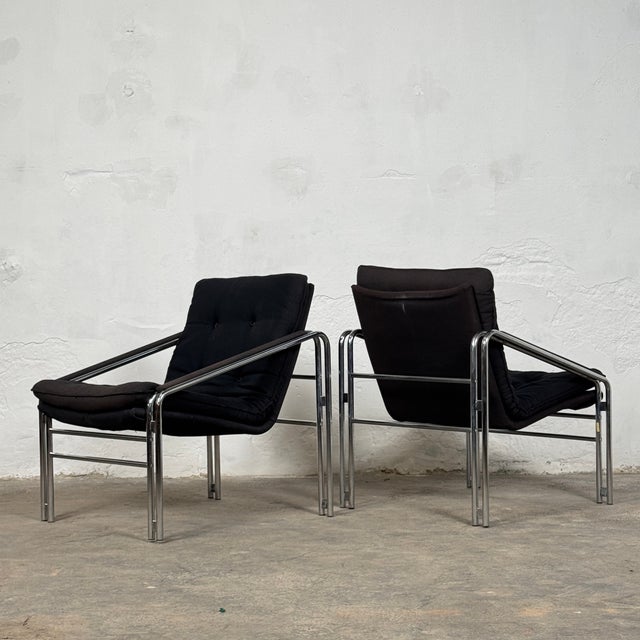 Mid-Century Bauhaus Style Armchairs, 1990s, Set of 2 For Sale - Image 6 of 17