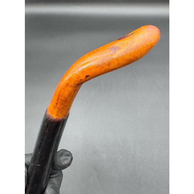 Black Late 19th Century Victorian Irish Blackthorn Shillelagh For Sale - Image 8 of 13