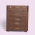 Mid-Century Modern Six-Drawer Tallboy Dresser With Brass Handles For Sale - Image 10 of 10