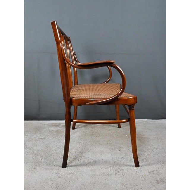 Bent Beechwood Bench from J&J Kohn, Early 20th Century For Sale - Image 15 of 18