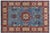 Blue Bohemian Kazak Light Blue/Beige Wool Rug - 3'3''x4'9'' For Sale - Image 8 of 10
