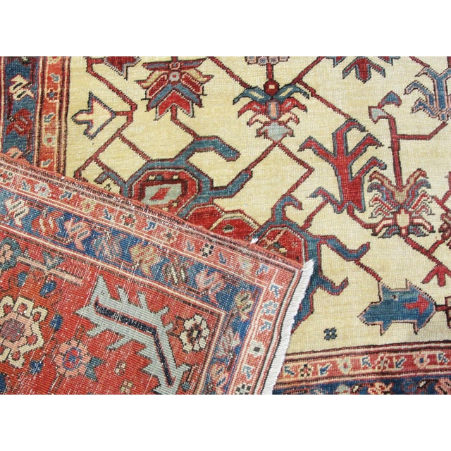 Antique Serapi Carpet For Sale - Image 9 of 13