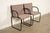 A rare and exceptional pair of model 1407 Modern armchairs, club chairs, or dining captain chairs By Richard Schultz for...