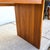 Brown Vintage Komfort Danish Lattice Pattern Teak and Glass Console Table For Sale - Image 8 of 9
