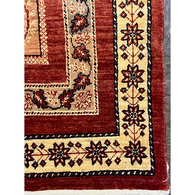 Tribal Hand-Knotted Persian Kashkoli Wool Rug – 3'7" X 5'5" For Sale - Image 3 of 5