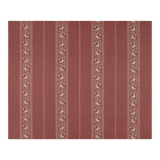 Lisa Fine Baroda II in Guava Fabric Remnant - 1/2 Yard For Sale