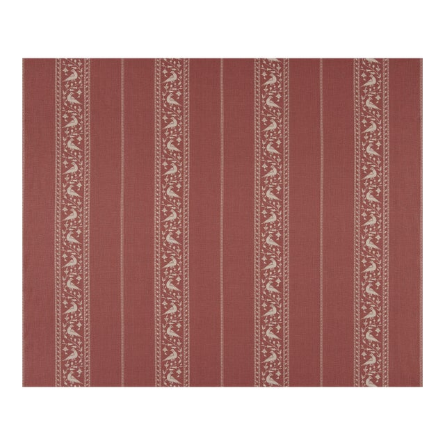Lisa Fine Baroda II in Guava Fabric Remnant - 1/2 Yard For Sale