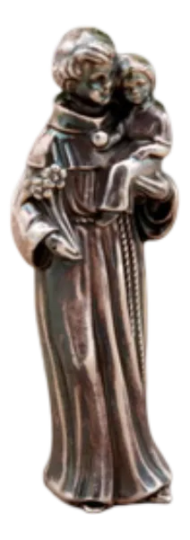 Silver Statuette of Saint Anthony