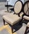 Barbara Barry for Baker Oval X Back Linen Upholstery Dining Chairs, Set of 6 For Sale In West Palm - Image 6 of 11