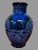 Vintage Incised Cobalt Blue Decorated 10" Art Pottery Vase An attractive vase with repeating floral & inscribed geometric...
