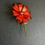 Vintage Enamel Daisy Brooch Orange Flower Pin Original by Robert 60s Retro For Sale - Image 4 of 8