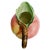 Pink Vintage Majolica Style Peach Ceramic Sculptural Pitcher For Sale - Image 8 of 9