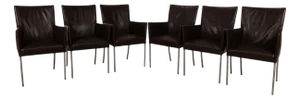 ARC-E Leather Chairs in Brown from Bert Plantagie, Set of 6