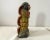 Rustic Vintage Folk Art Polychrome Carved Wood Santa Maria Santos Statue From Brazil For Sale - Image 3 of 12
