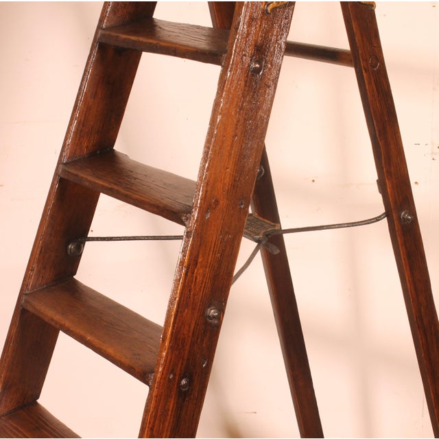 19th Century Library Ladder, 1890s For Sale - Image 3 of 12