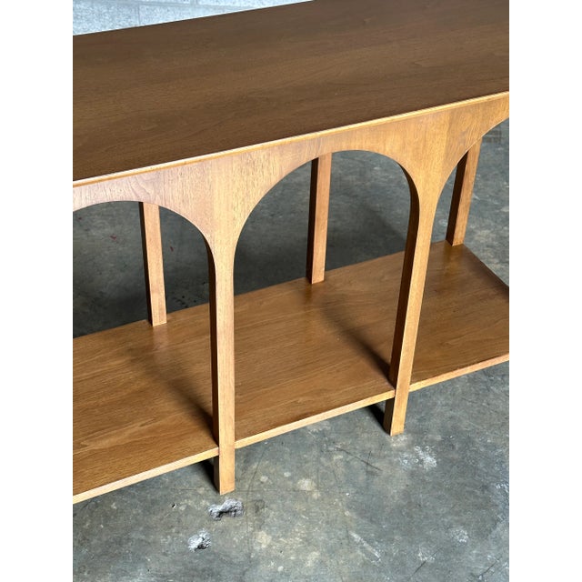1950s 1950s t.h. Robsjohn-Gibbings Arch Coliseum Console Table for Widdicomb For Sale - Image 5 of 12