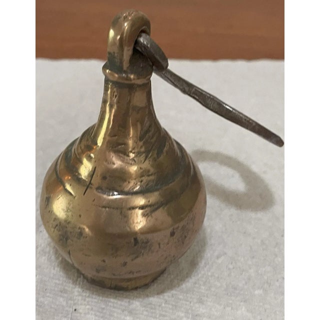 Metal Set of 3 Antique Greek Brass Weights For Sale - Image 7 of 9