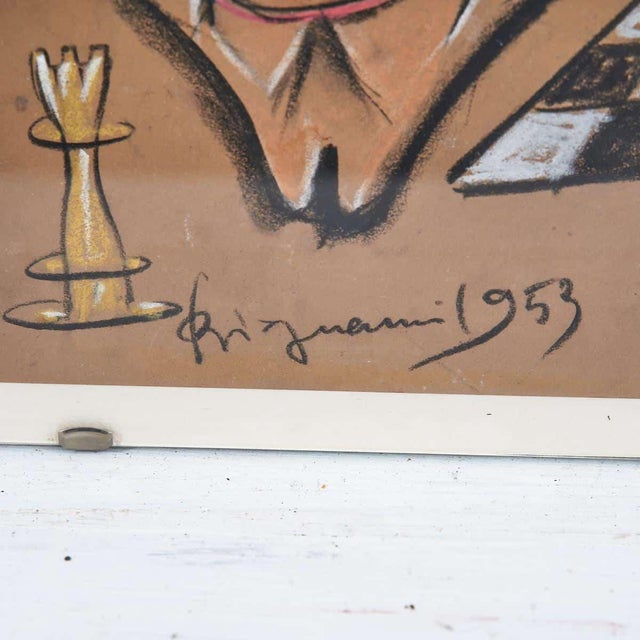 Bignami, Caricature of Face, 1953, Drawing on Paper For Sale - Image 4 of 5