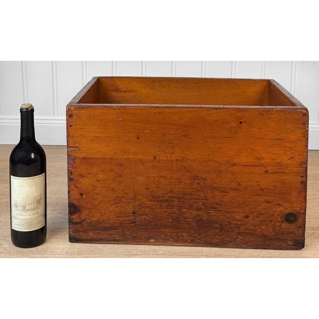 A Farmhouse Country Pine Storage Box, c. Early 20th Century - Solid Pine Storage Box with a Deep Satin Finish - Great...
