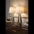 Chrome Faceted Table Lamps with Neutral Shades from Justfurnituress SRL, Set of 2 For Sale - Image 15 of 17