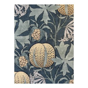 G P & J Baker Pumpkins Indigo Fabric 5 7/8 Yards