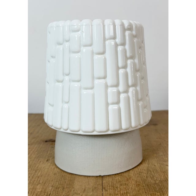 1970s Vintage White Porcelain Ceiling Light, 1970s For Sale - Image 5 of 12