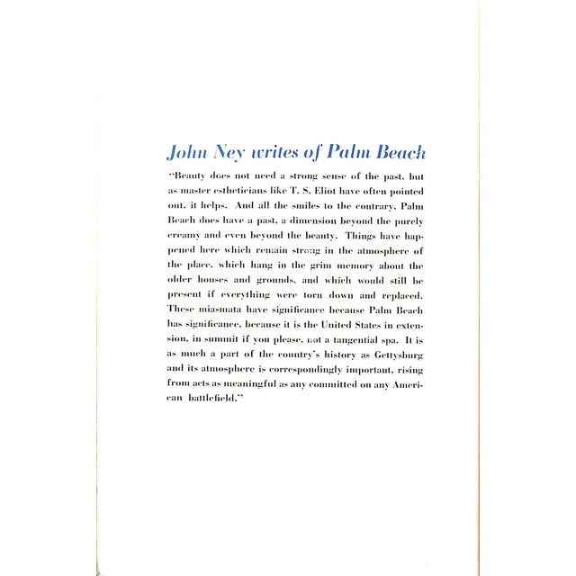 "Palm Beach: The Place, the People, Its Pleasures and Palaces" 1966 Ney, John For Sale - Image 4 of 13