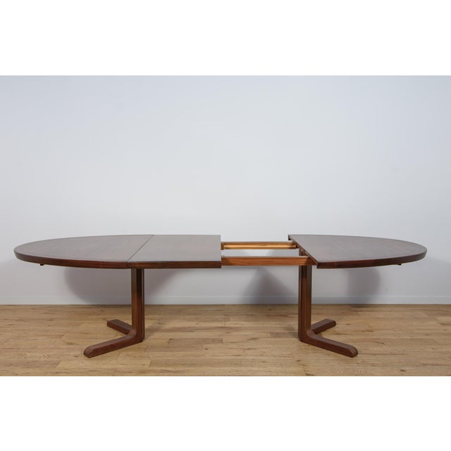 Mid-Century Oval Rosewood Extending Dining Table from Skovby, Denmark, 1960s For Sale - Image 9 of 18