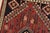 Shiraz Rug 3’5” X 4’7” Red Wool Vintage Tribal Hand-Knotted Oriental Carpet For Sale In Philadelphia - Image 6 of 12