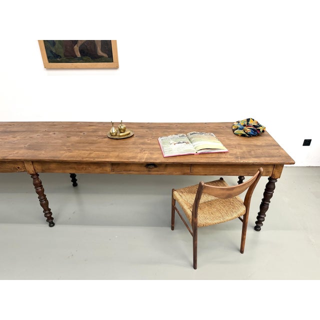 Farmhouse Table in Pine, 1900s For Sale - Image 18 of 18