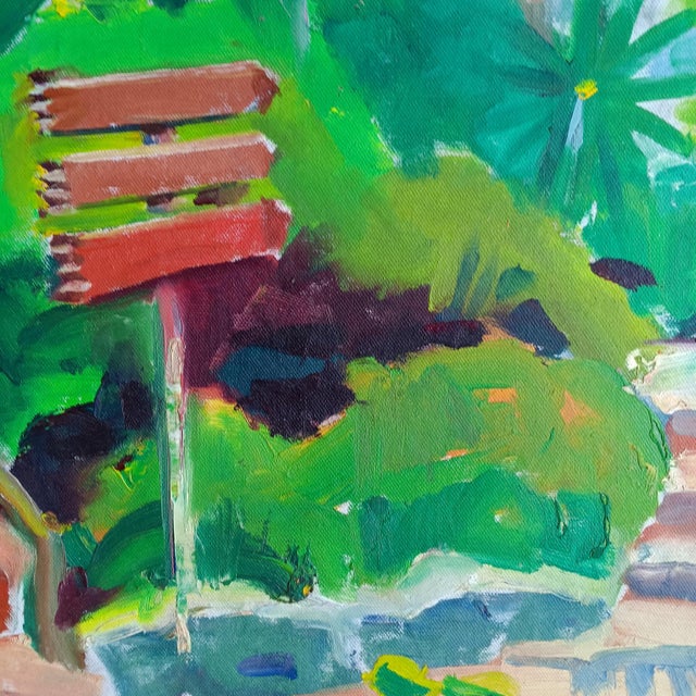 Impressionist Xcaret Adventure and Water Park Near Cancun in Mexico Oil Painting For Sale - Image 3 of 7