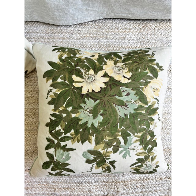 2000 - 2009 Michael S Smith Malmaison Fontaine Pillows With Mint Welt, a Pair For Sale - Image 5 of 6