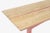 Wood California Craft Nine Foot Hand Crafted Free-Edge Trestle Table For Sale - Image 7 of 13