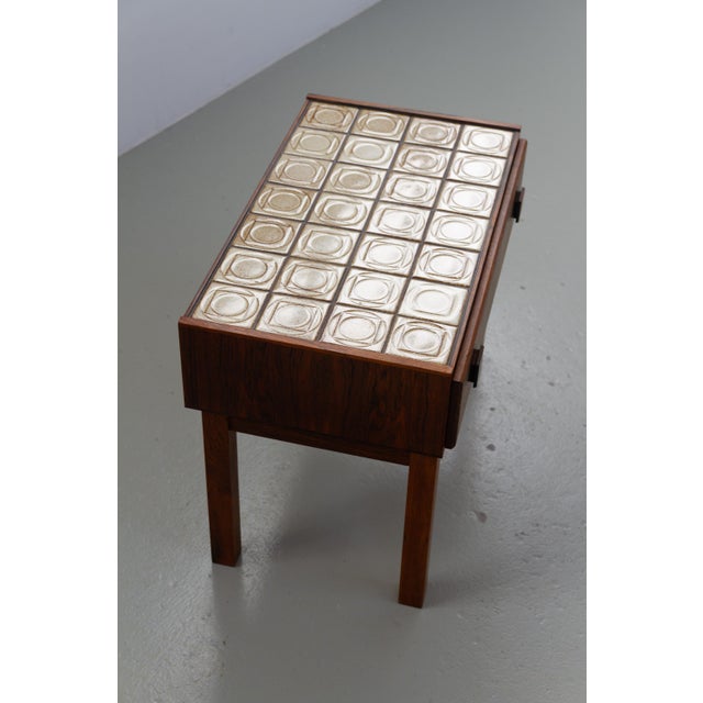 Danish Modern Rosewood and Tile Hallway Dresser, 1960s For Sale - Image 14 of 16