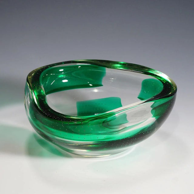 1940s Dino Martens for Aureliano Toso Coppa Pesante Glass Bowl For Sale - Image 6 of 6