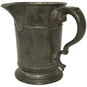 Early 18th Century Georgian Pewter Measure From the Hope Inn, by Edward J Wilderness Row