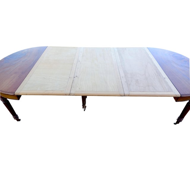 Oval Table with Three Extensions For Sale - Image 5 of 10