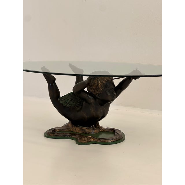 Vintage Coffee Table with Glass Top, 1970s For Sale - Image 10 of 15