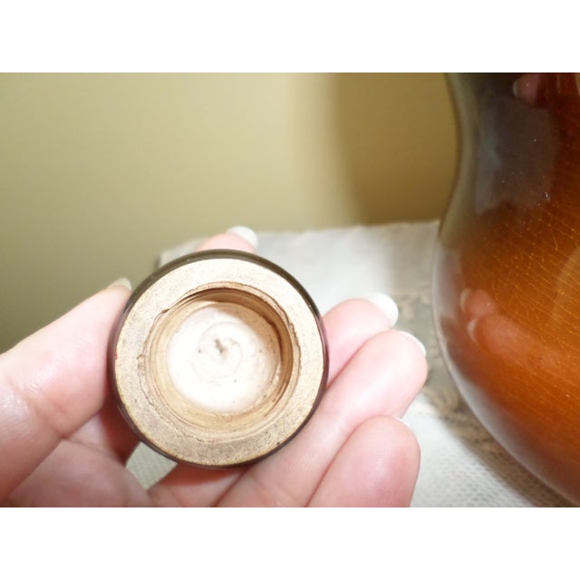 Ceramic Rare Antique Rookwood Pottery Signed Frederick Rothenbush Corn Design Jug For Sale - Image 7 of 11