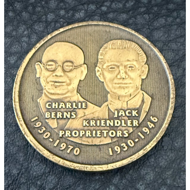 Mid-Century Modern "21" Club New York Bronze Coin For Sale - Image 3 of 7